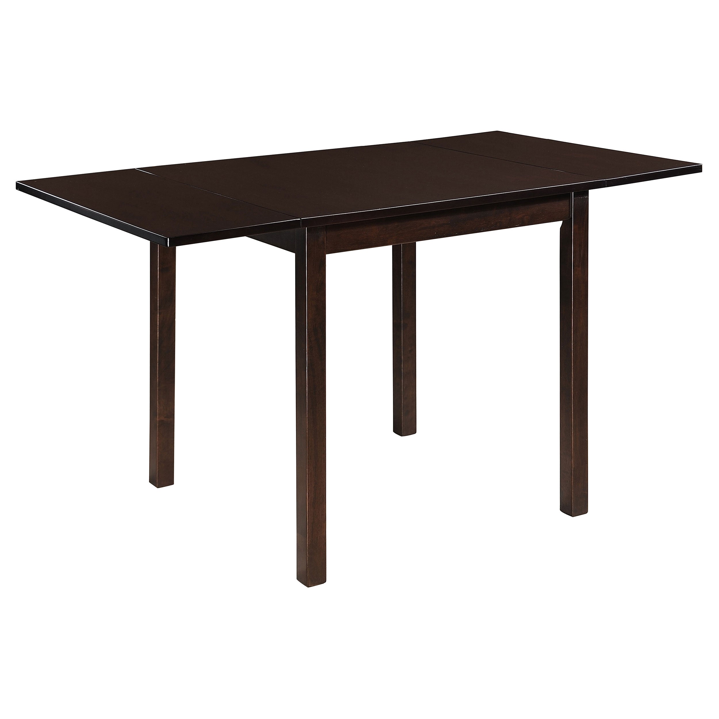 Kelso Drop Leaf Dining Table Set Cappuccino and Tan