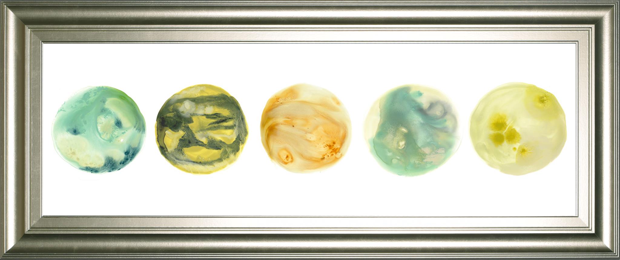 Planetary Vii By June Erica Vess 18X42 Framed Print