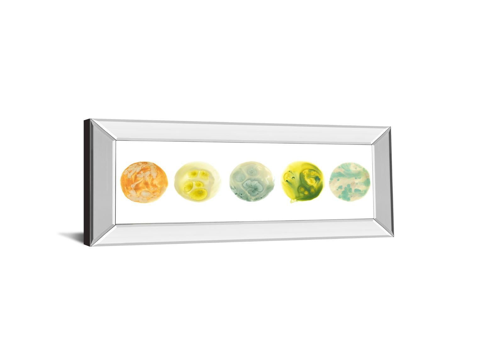 Mirrored Frame Planetary Viii By June Erica Vess 18X42 Mirror Frame Print