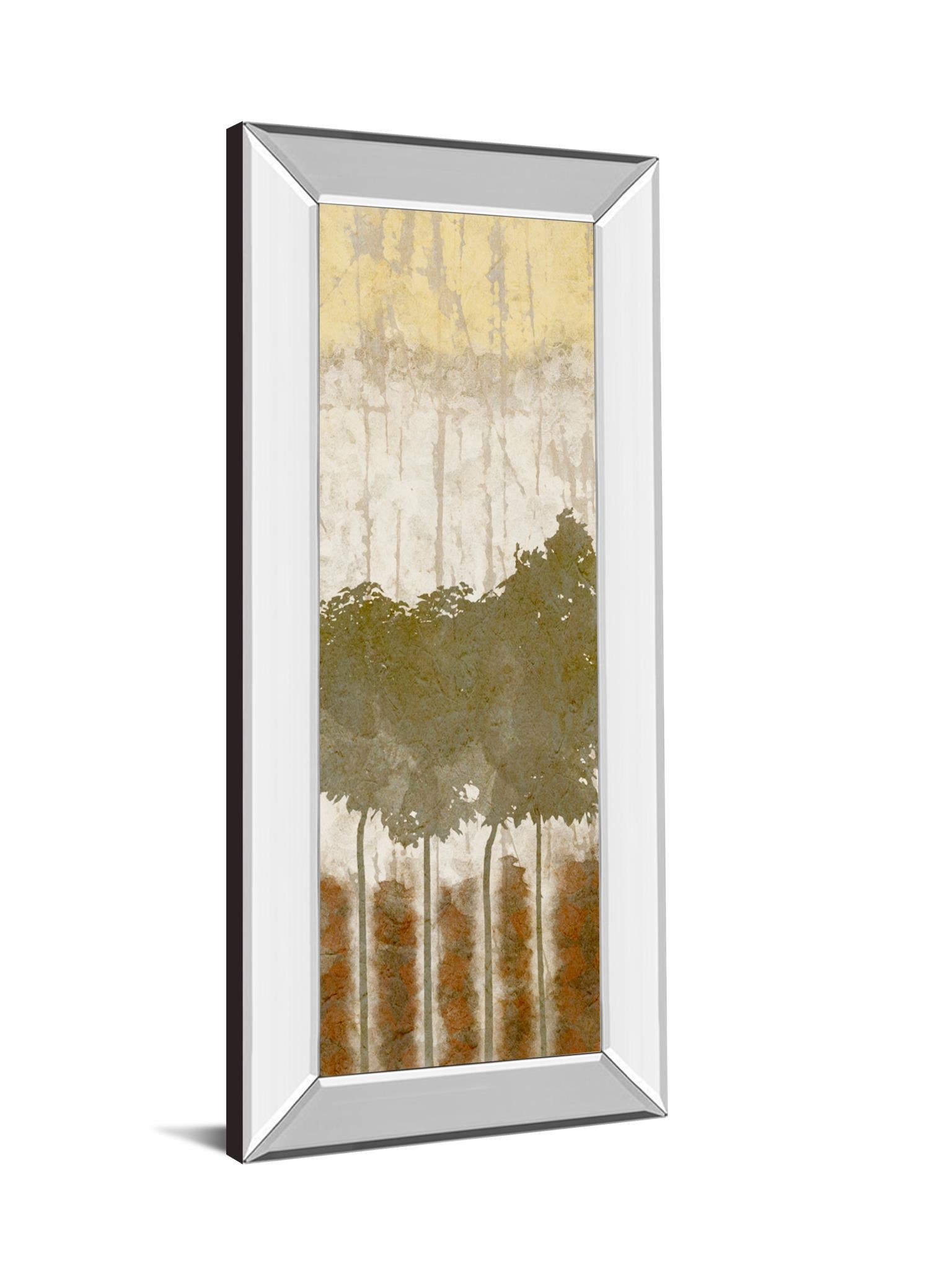 Mirrored Frame Nature'S Quartet I By Alonzo Saunders 18X42 Mirror Frame Print