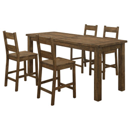 Coleman Counter Height Dining Set Golden Brown