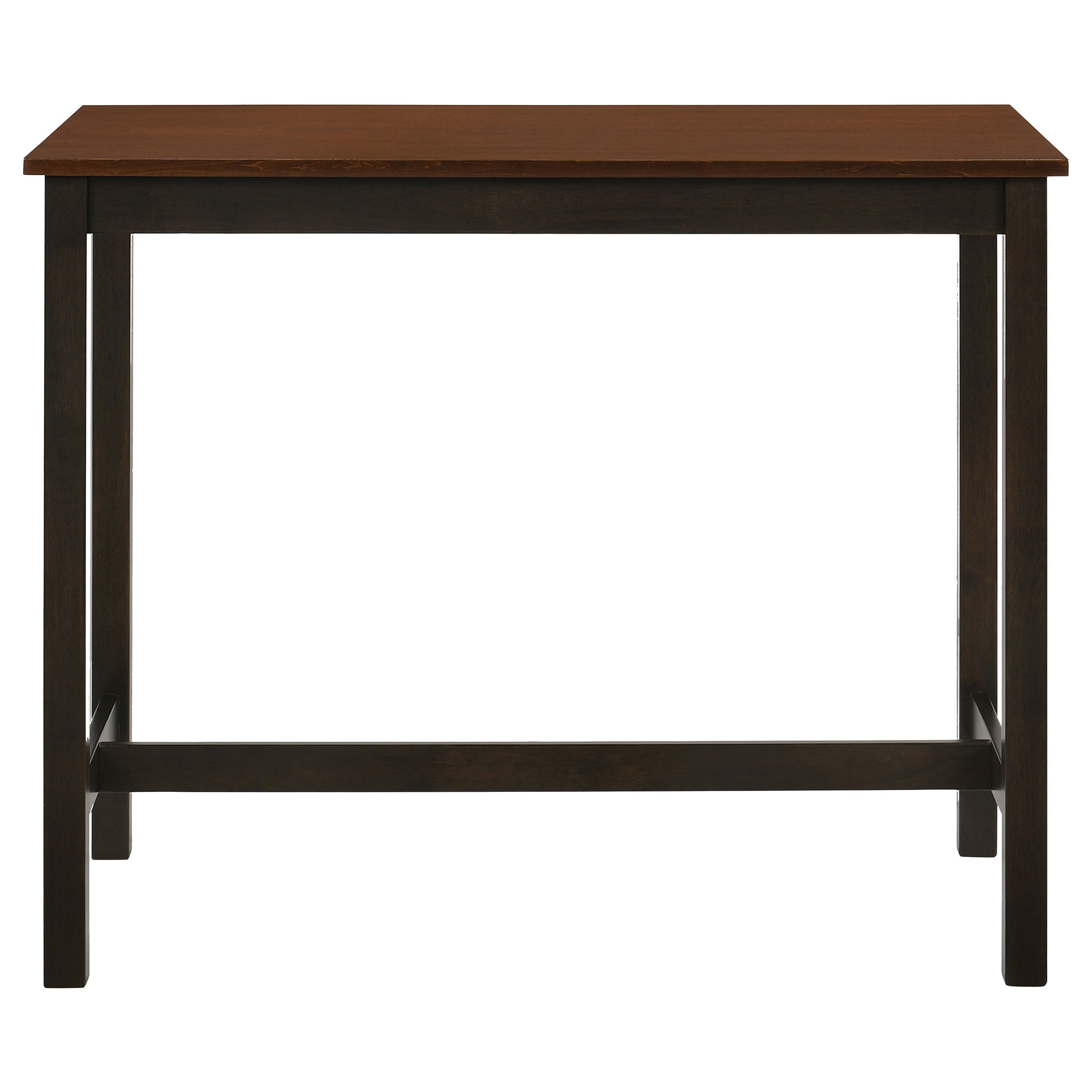 Connie Counter Height Set Chestnut and Dark Brown