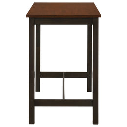 Connie Counter Height Set Chestnut and Dark Brown