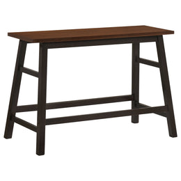 Connie Counter Height Set Chestnut and Dark Brown