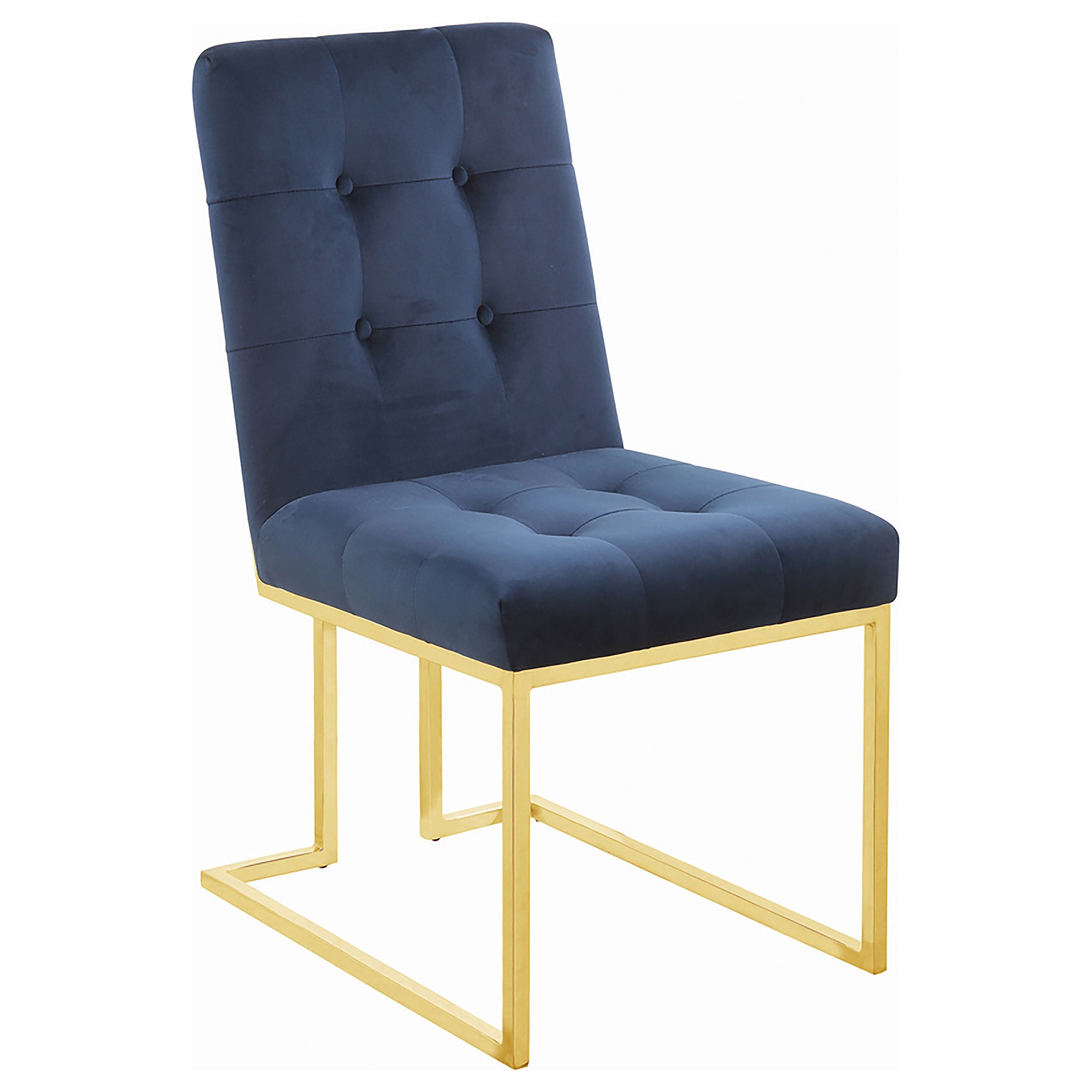 Cisco Velvet Upholstered Dining Side Chair Chrome (Set of 2)