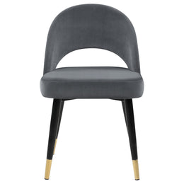 Lindsey Upholstered Dining Side Chair Black (Set of 2)
