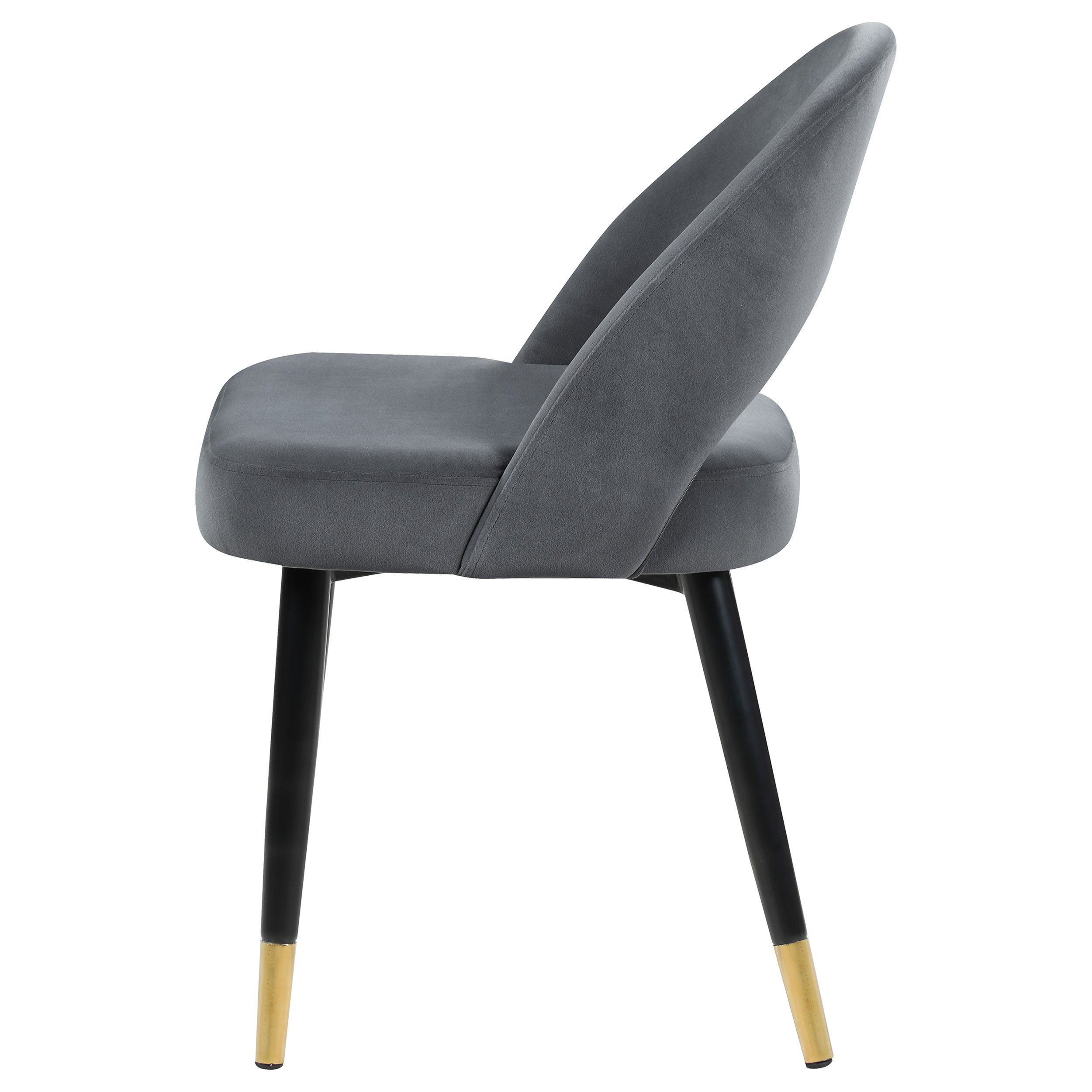Lindsey Upholstered Dining Side Chair Black (Set of 2)