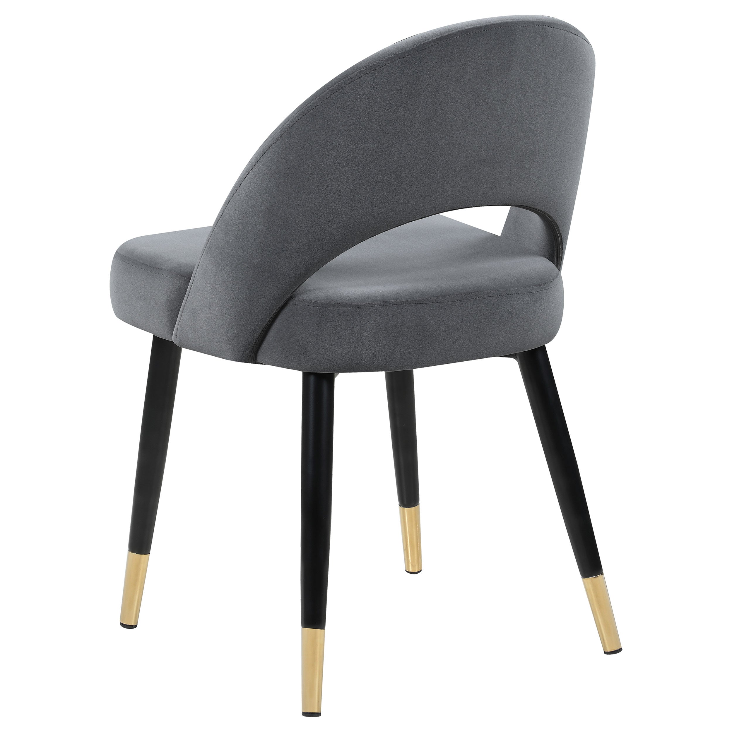 Lindsey Upholstered Dining Side Chair Black (Set of 2)