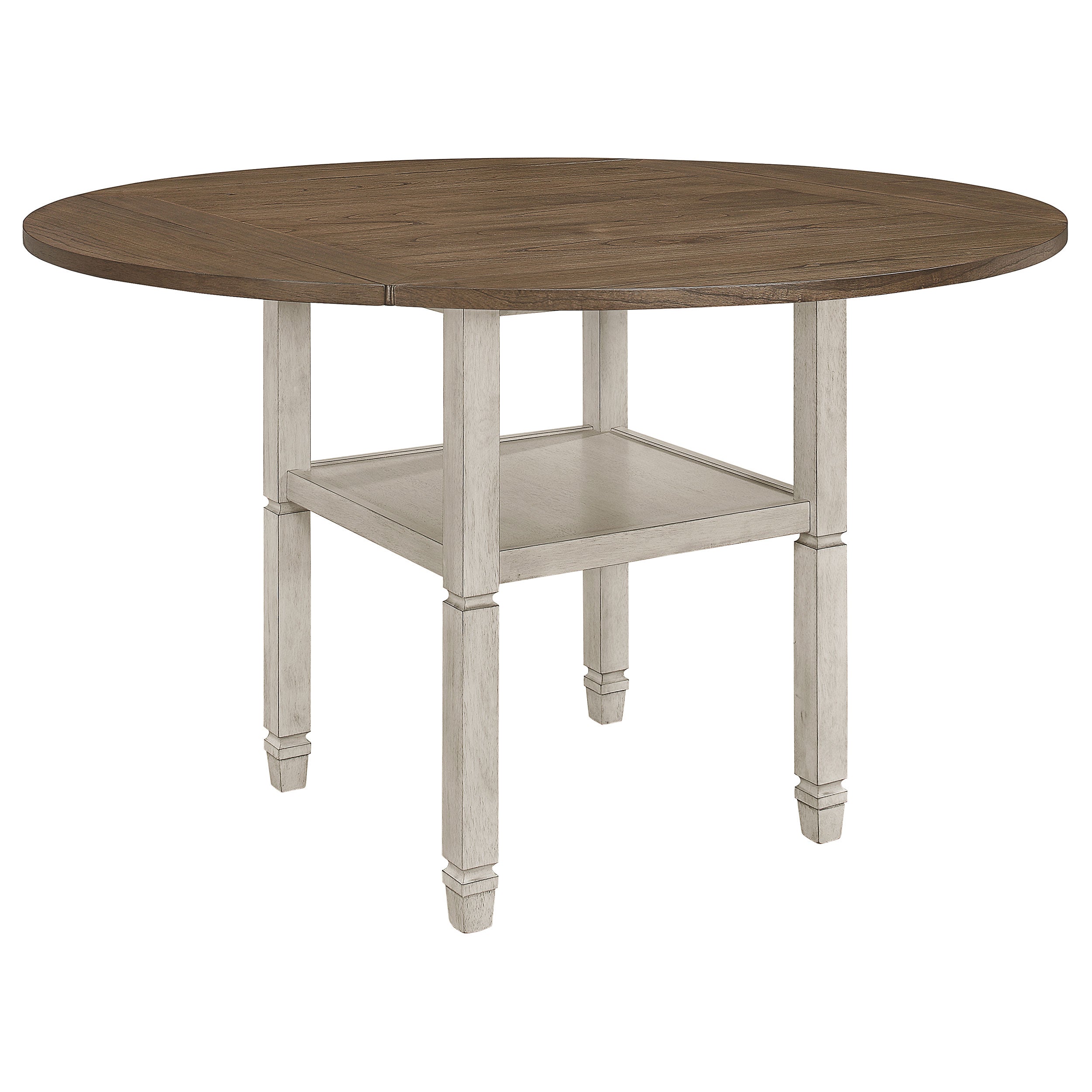 Sarasota Drop Leaf Counter Dining Set Rustic Cream