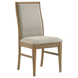 Adina Extension Dining Set Distressed Light Brown