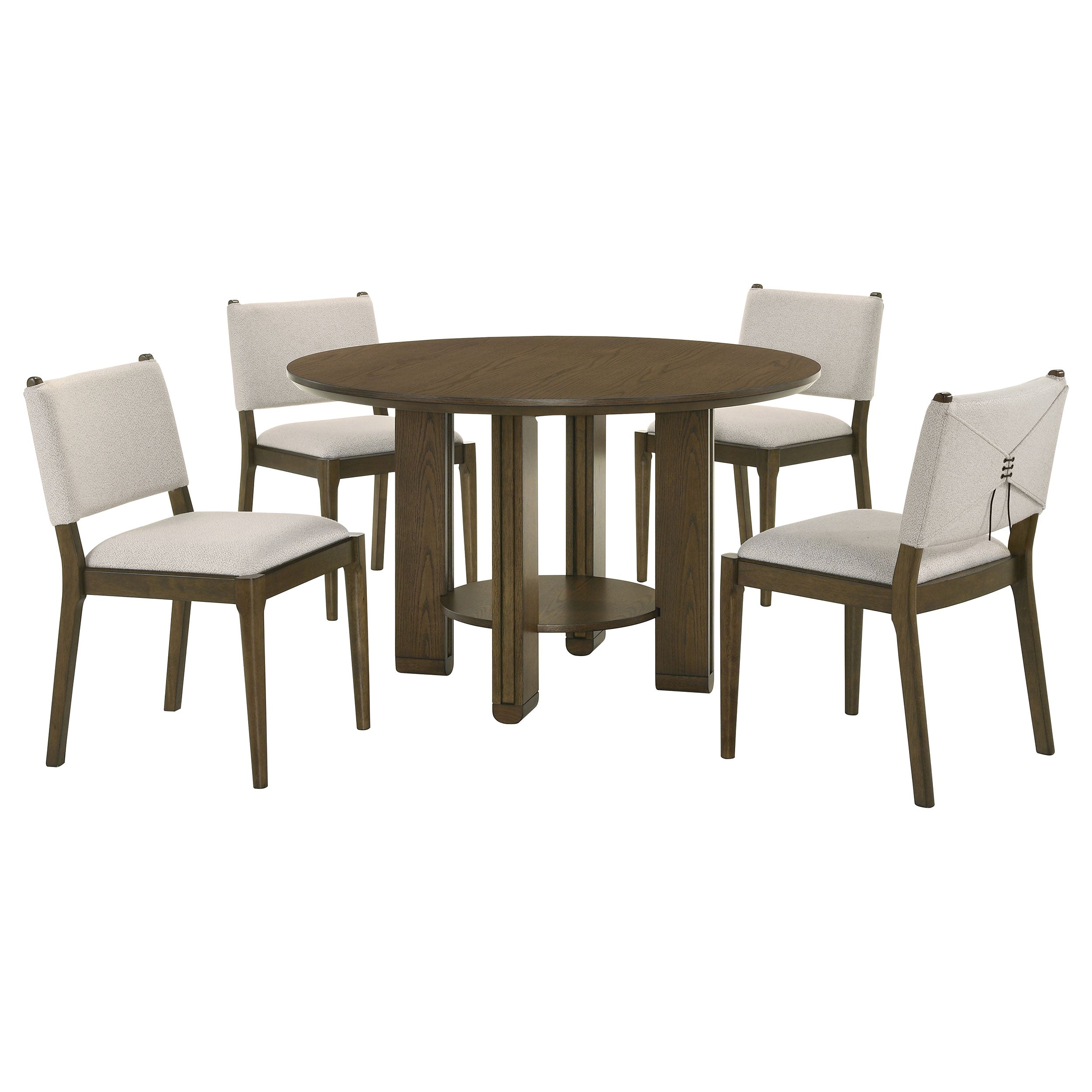 Ottowa Round Counter Height Dining Room Set Brown