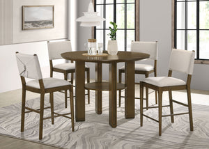 Ottowa Round Counter Height Dining Room Set Brown