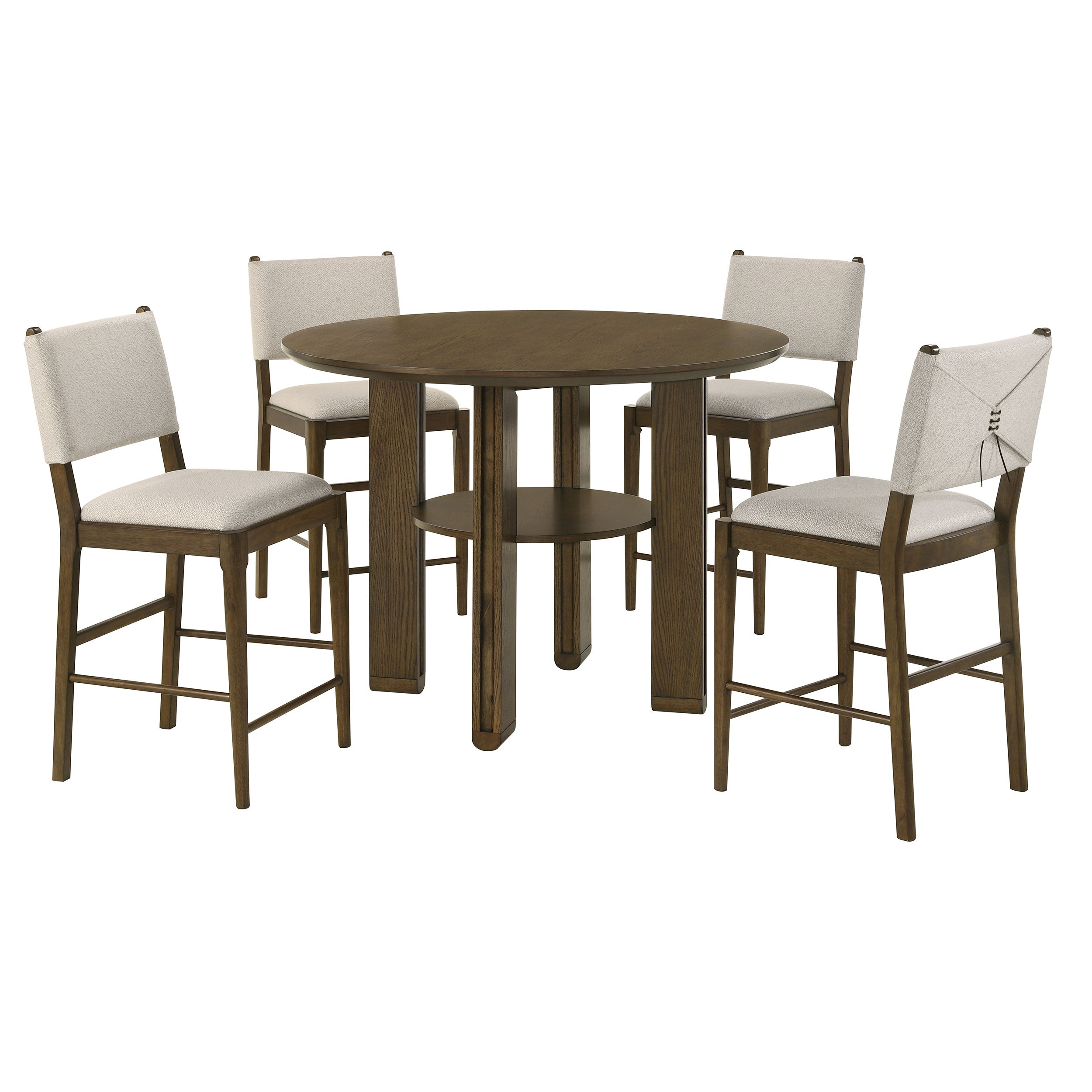 Ottowa Round Counter Height Dining Room Set Brown