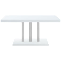 Brooklyn Rectangular Dining Set White High Gloss