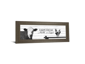 Farm Fresh Milk And Eggs By Lori Deiter 18X42 Framed Print