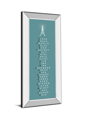Phonetic Alphabet Ii By The Vintage Collection 18X42 Mirror Frame Print