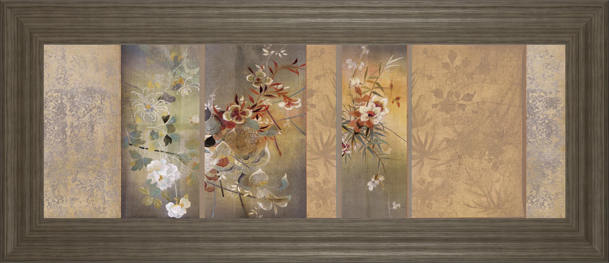 Tea Garden Ii By Douglas 18X42 Framed Print