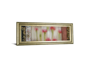 Rain Flower I By Dysart 18X42 Framed Print