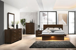 Jessica California King Bedroom Set Cappuccino