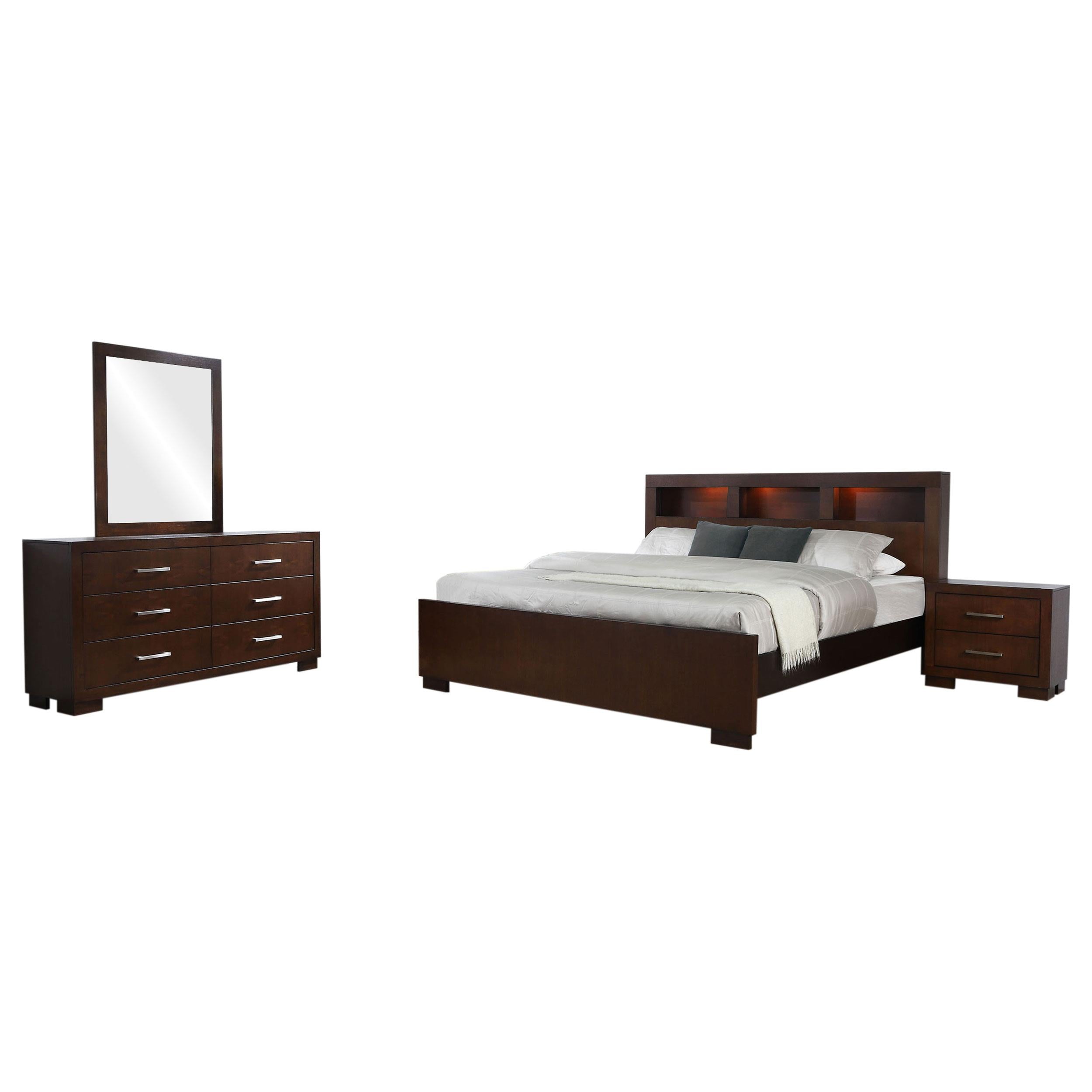 Jessica California King Bedroom Set Cappuccino