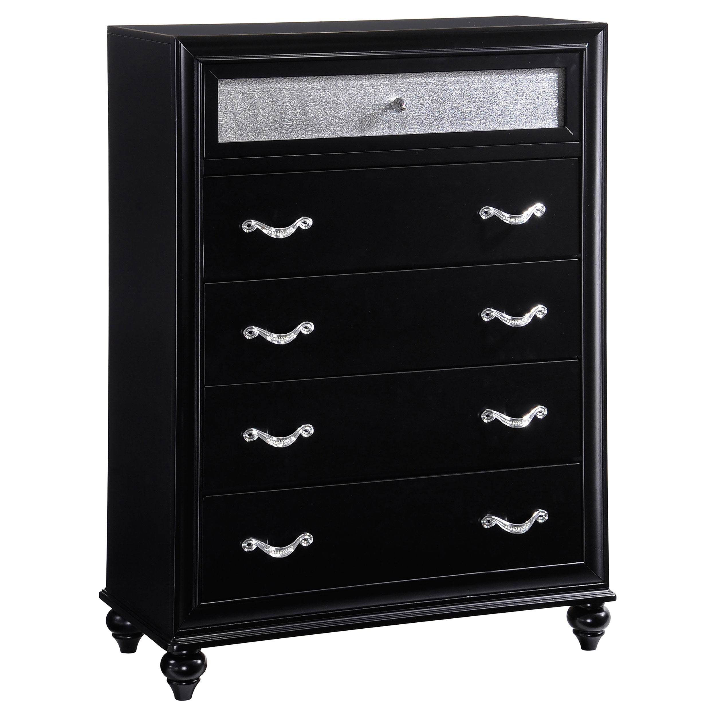 Barzini California King Bedroom Set Black