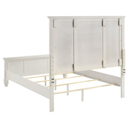 Sandy Beach 63-inch California King Panel Bed Cream White