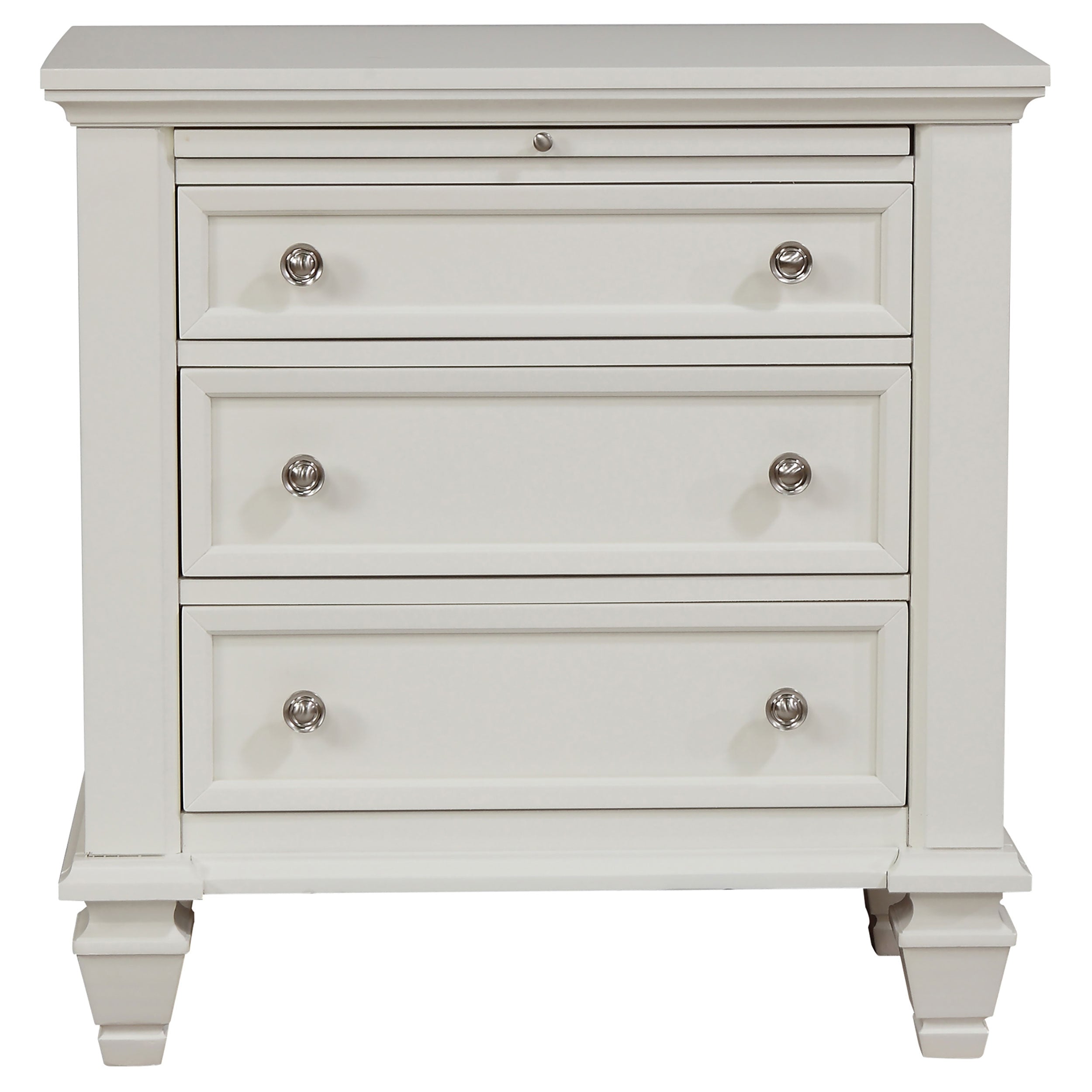 Sandy Beach 3-drawer Nightstand Black