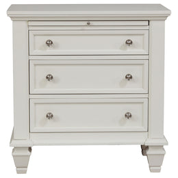 Sandy Beach 3-drawer Nightstand Black