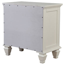 Sandy Beach 3-drawer Nightstand Black