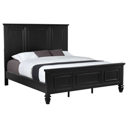 Sandy Beach 63-inch California King Panel Bed Cream White