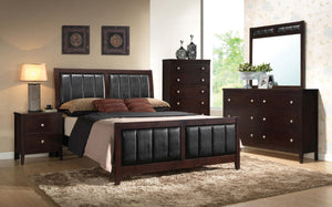 Carlton California King Bedroom Set Cappuccino