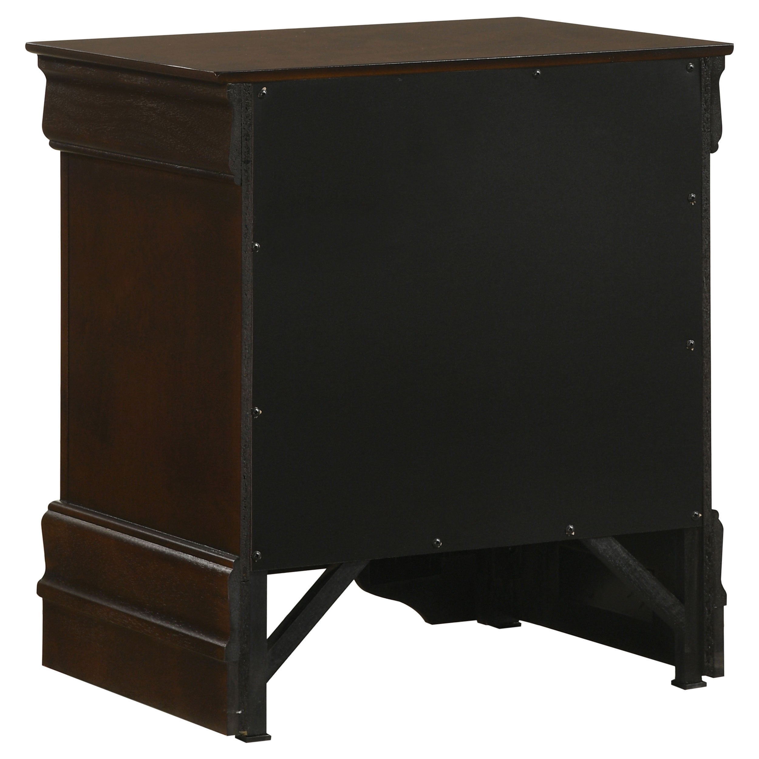 Louis Philippe 2-drawer Nightstand Bedside Table White