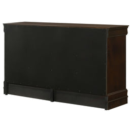 Louis Philippe 6-drawer Dresser and Mirror White
