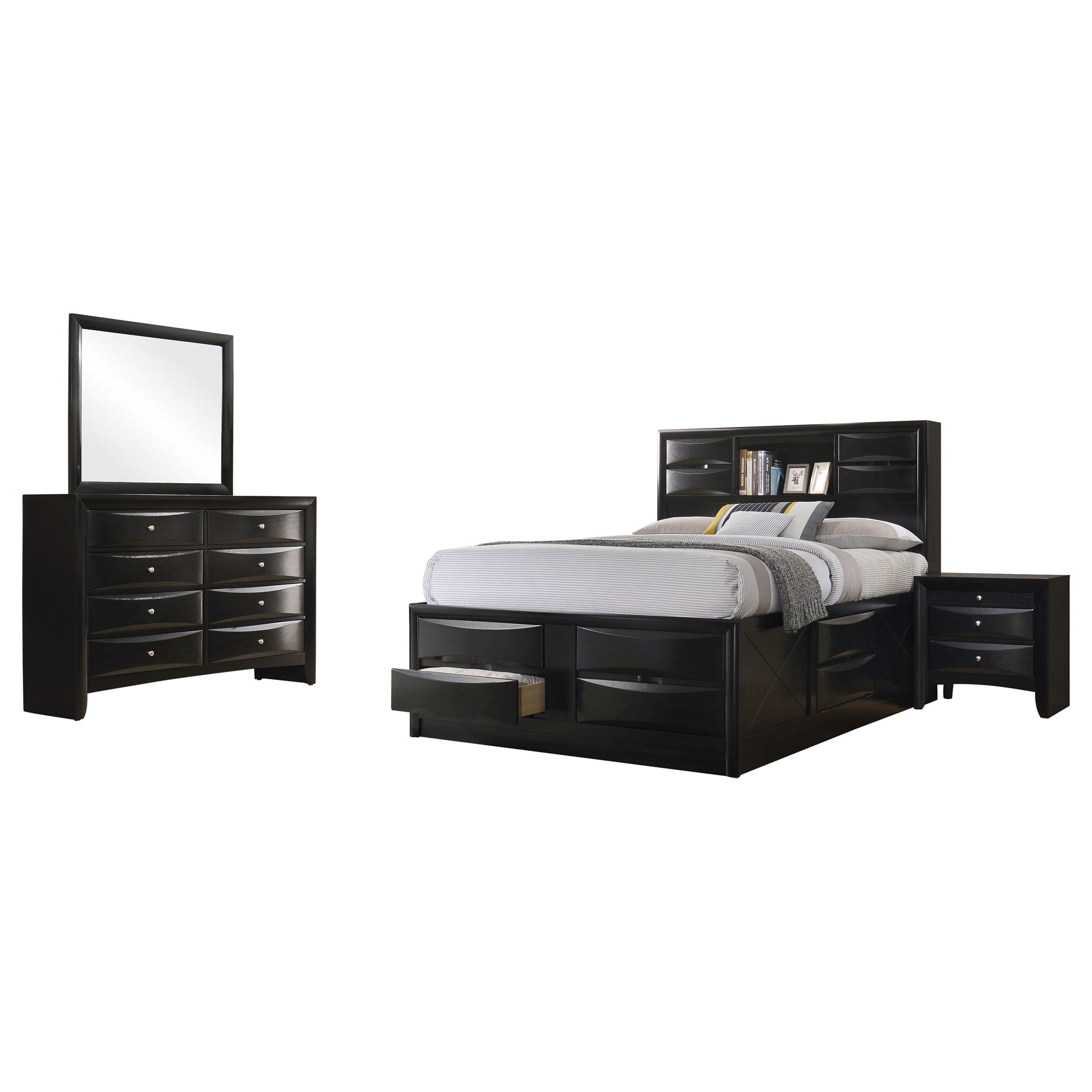 Briana California King Bedroom Set Black