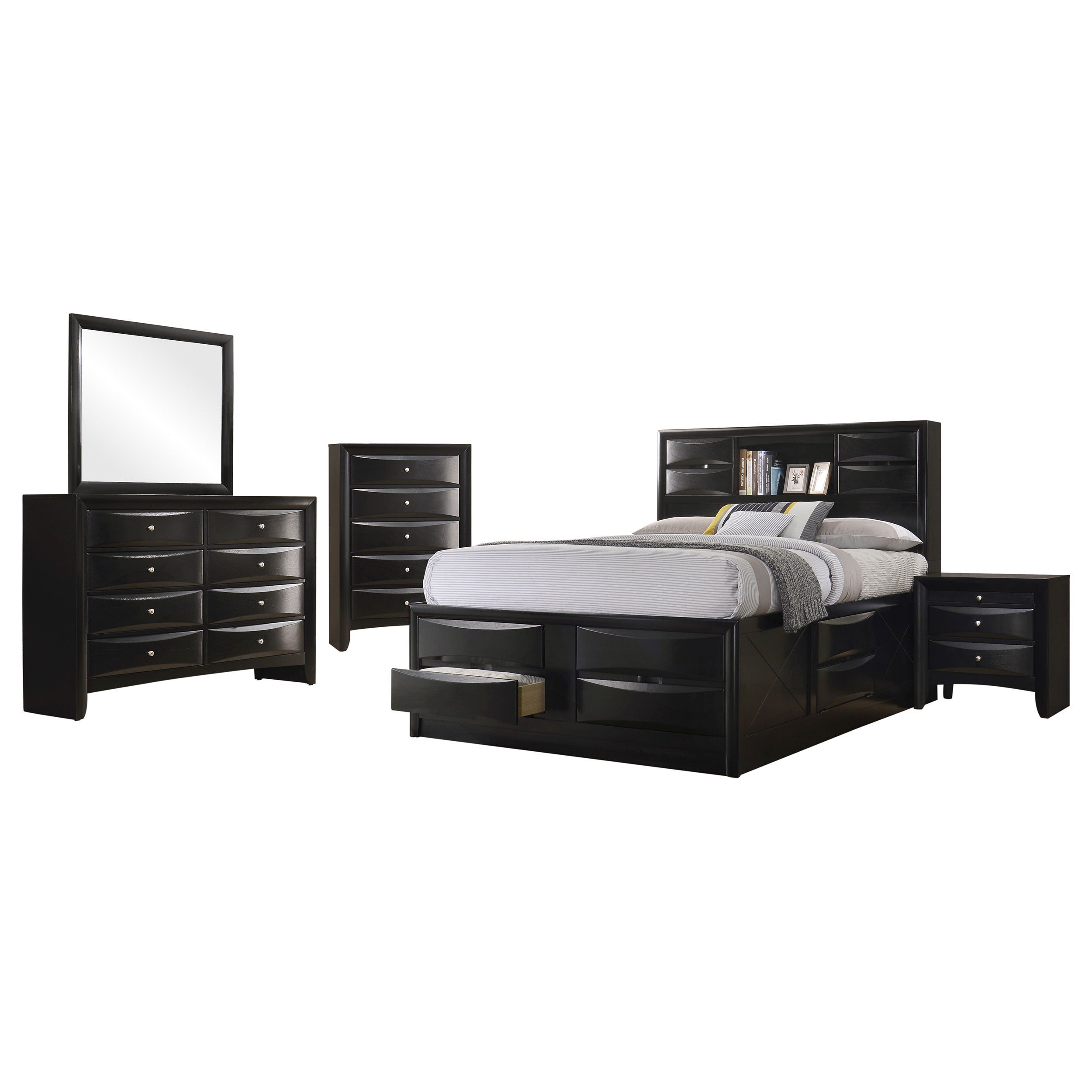 Briana California King Bedroom Set Black