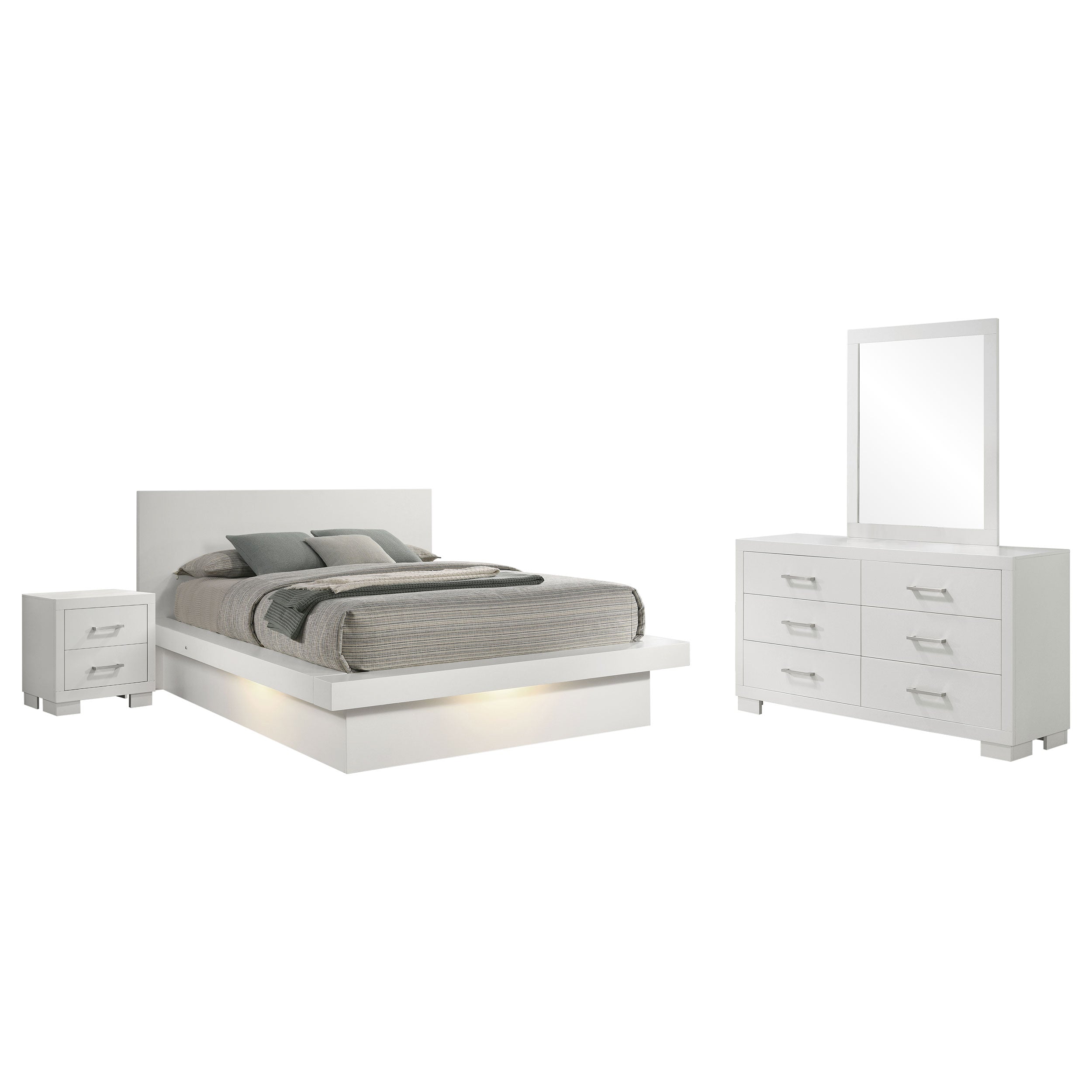 Jessica California King Bedroom Set Cappuccino