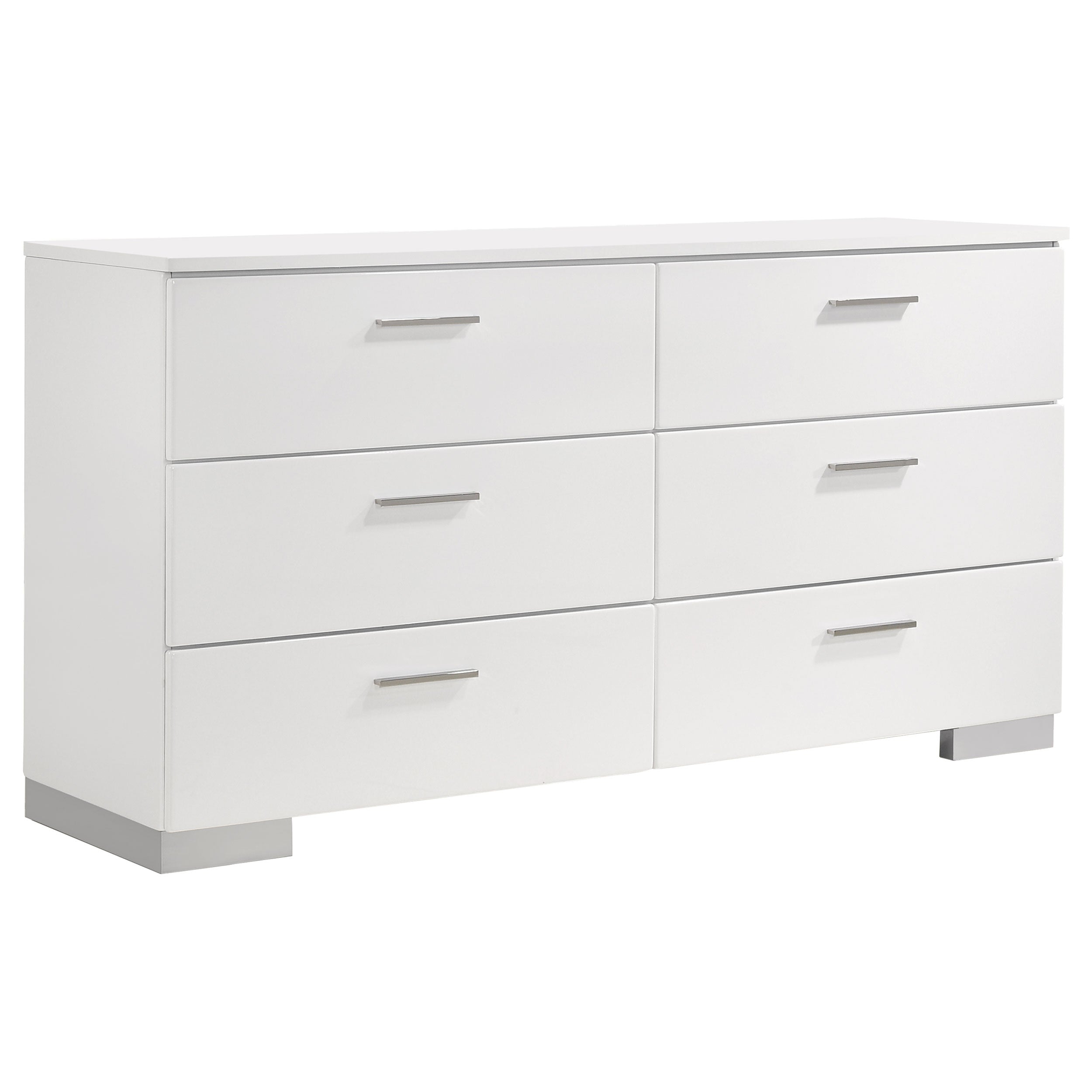 Felicity Bedroom Set White High Gloss