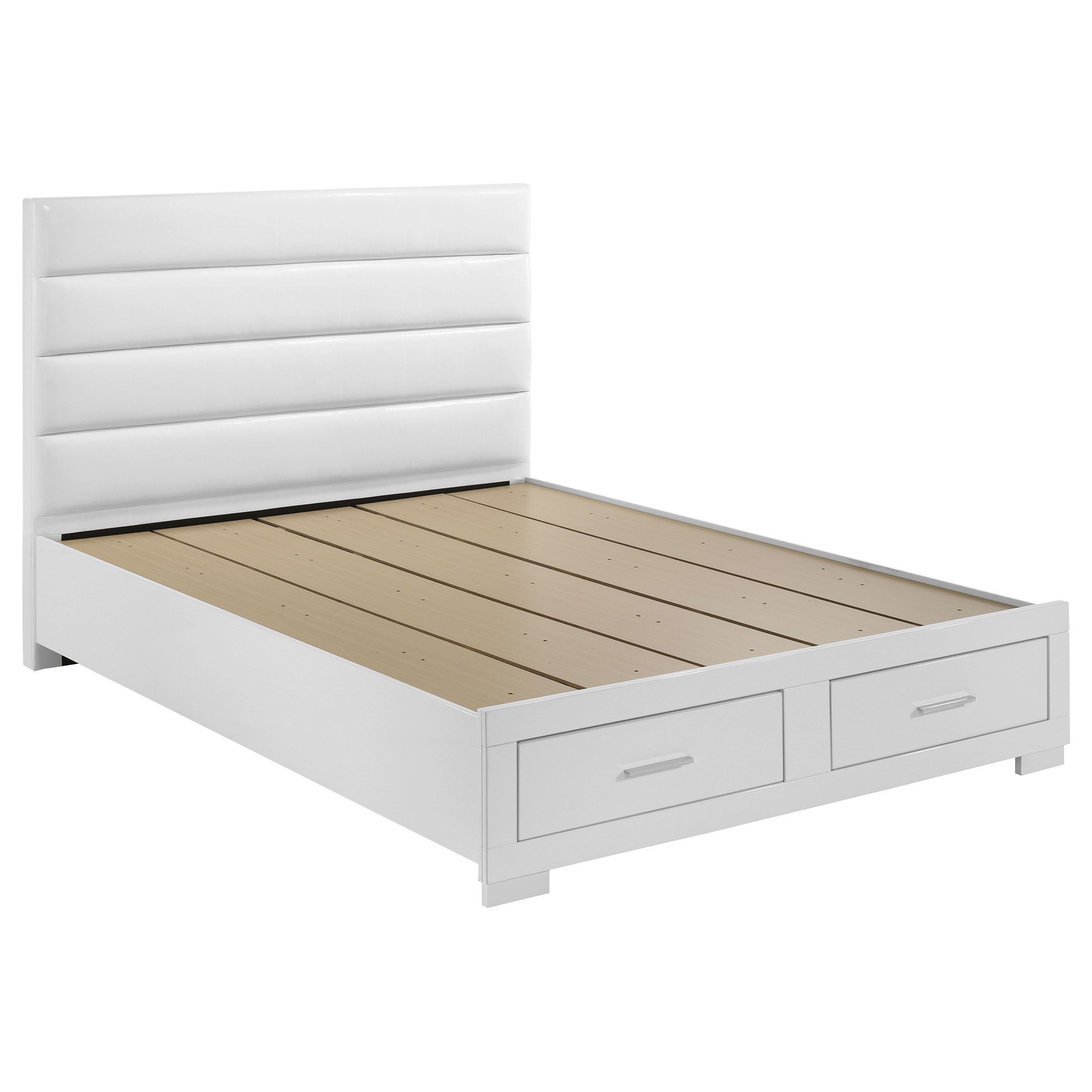 Felicity California King Bedroom Set White Gloss