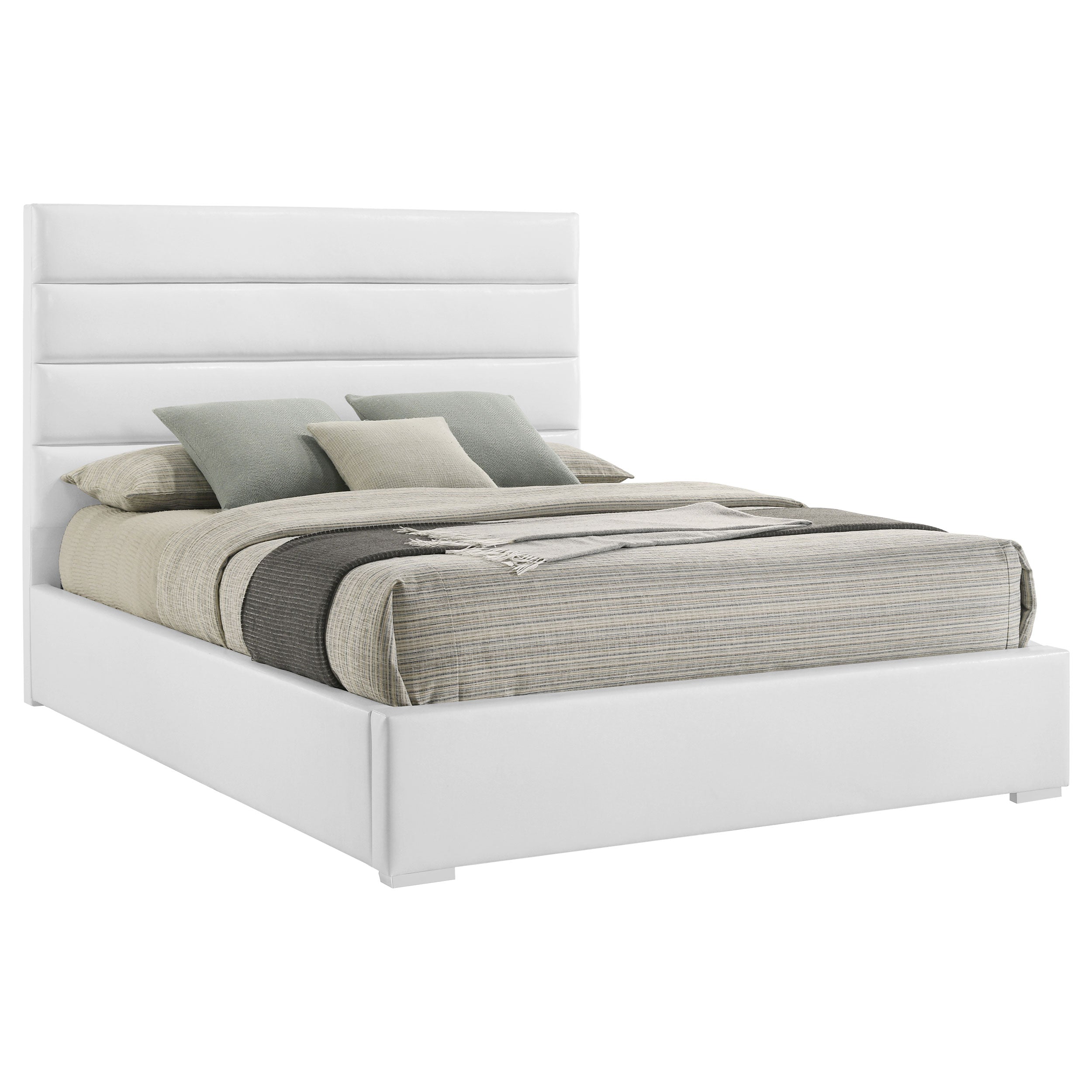 Felicity 53-inch Upholstered Bed White