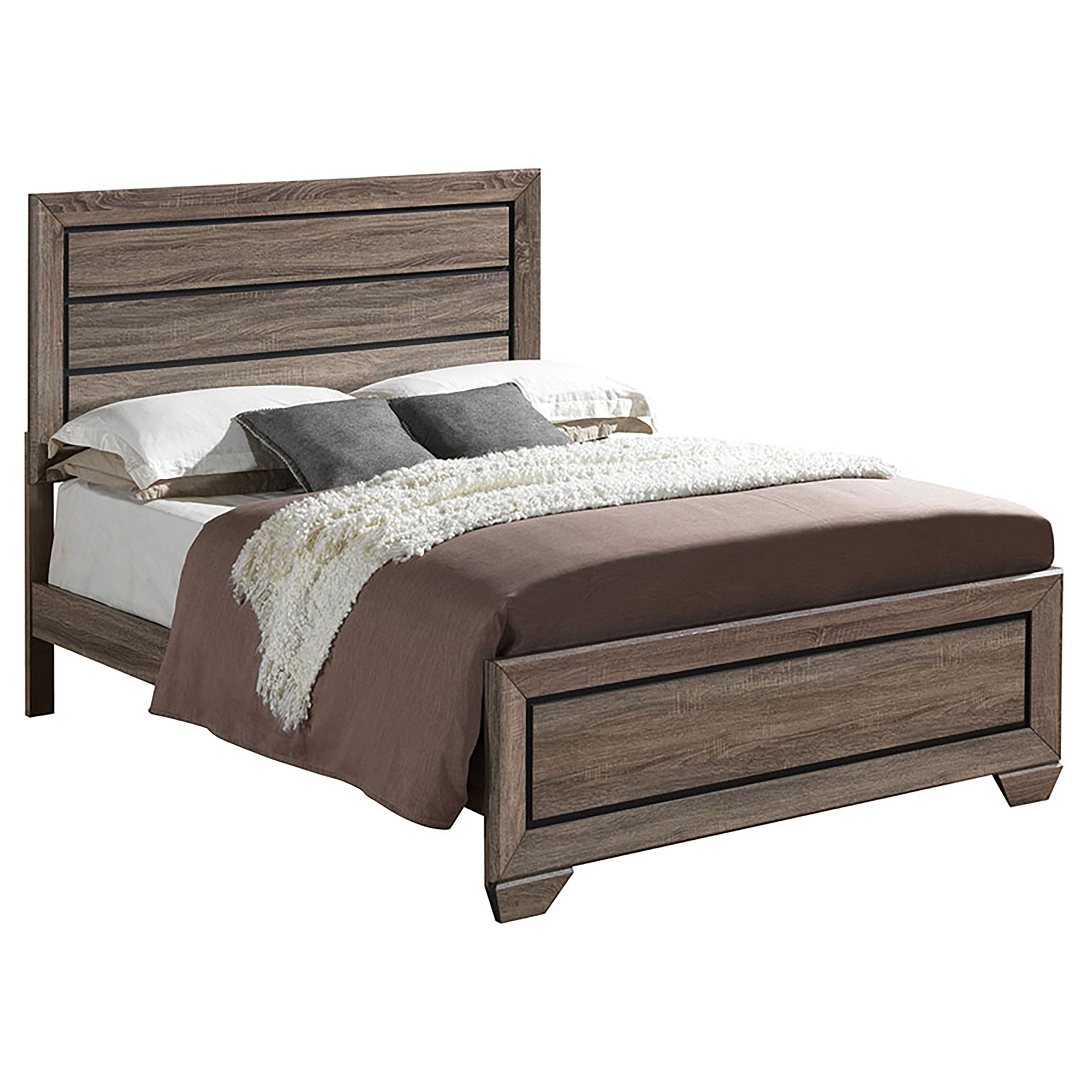 Kauffman California King Bedroom Set Dark Cocoa