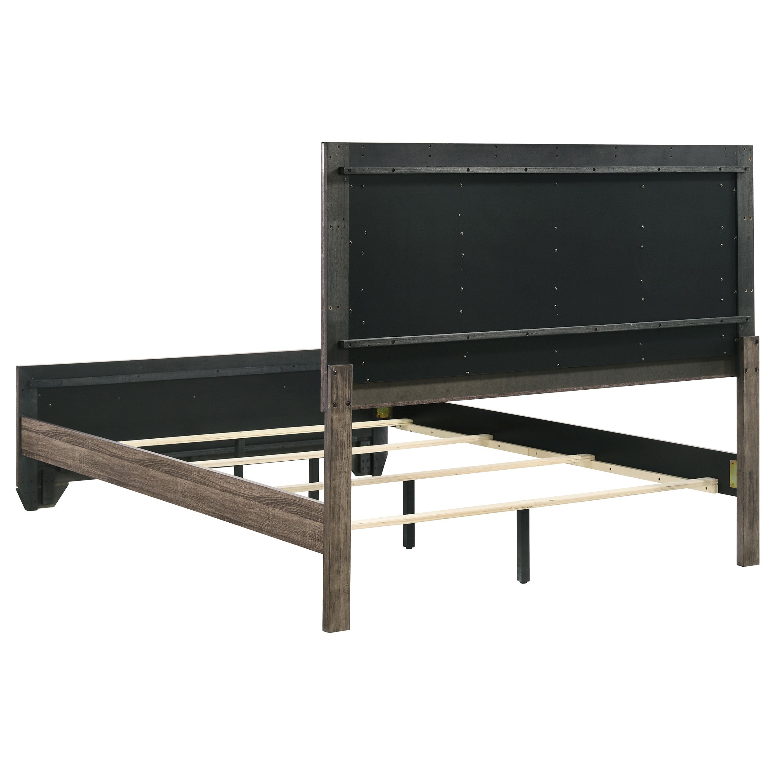 Kauffman Wood California King Panel Bed Dark Cocoa