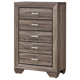 Kauffman 5-drawer Bedroom Chest Dark Cocoa