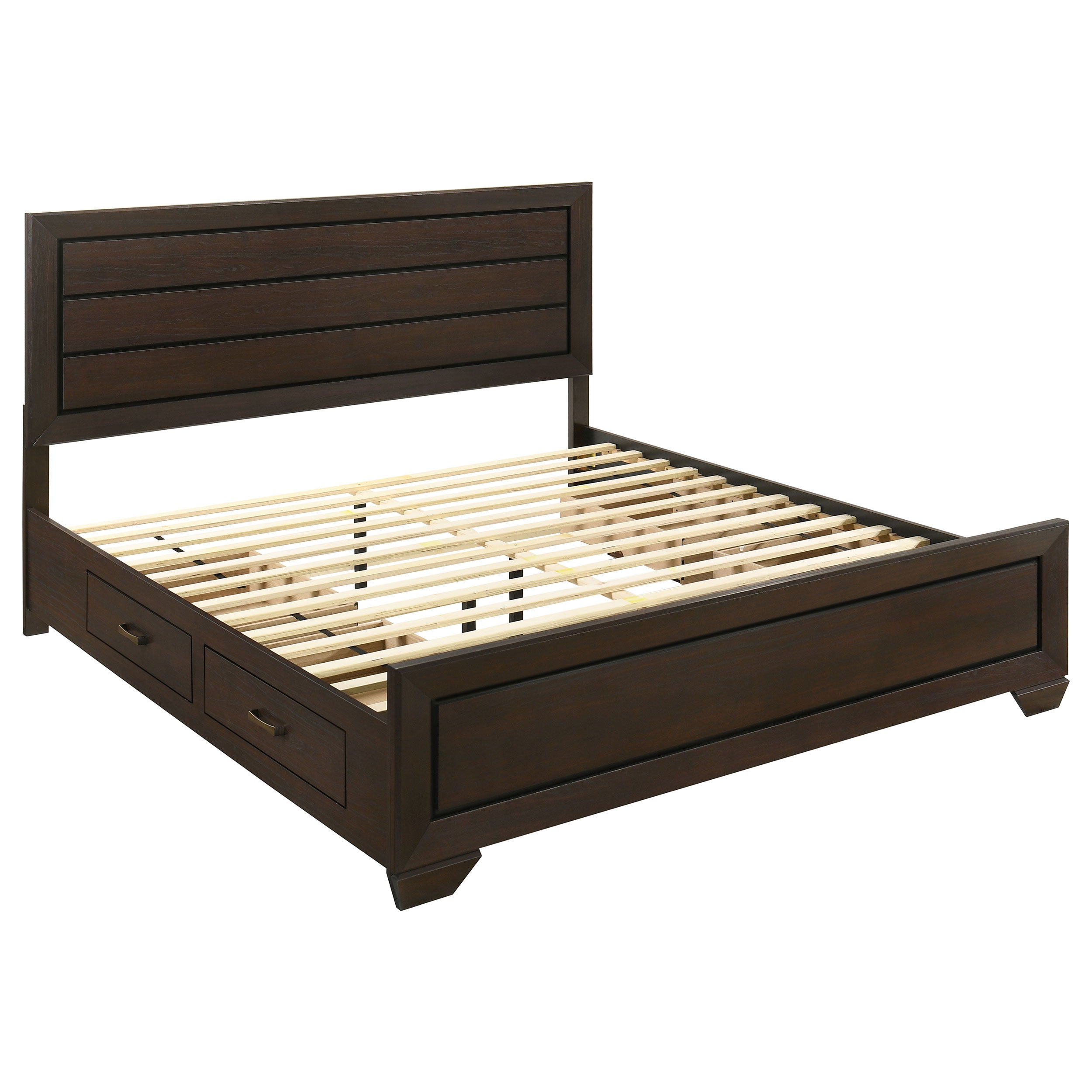 Kauffman California King Bedroom Set Dark Cocoa