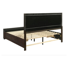 Kauffman California King Bedroom Set Dark Cocoa