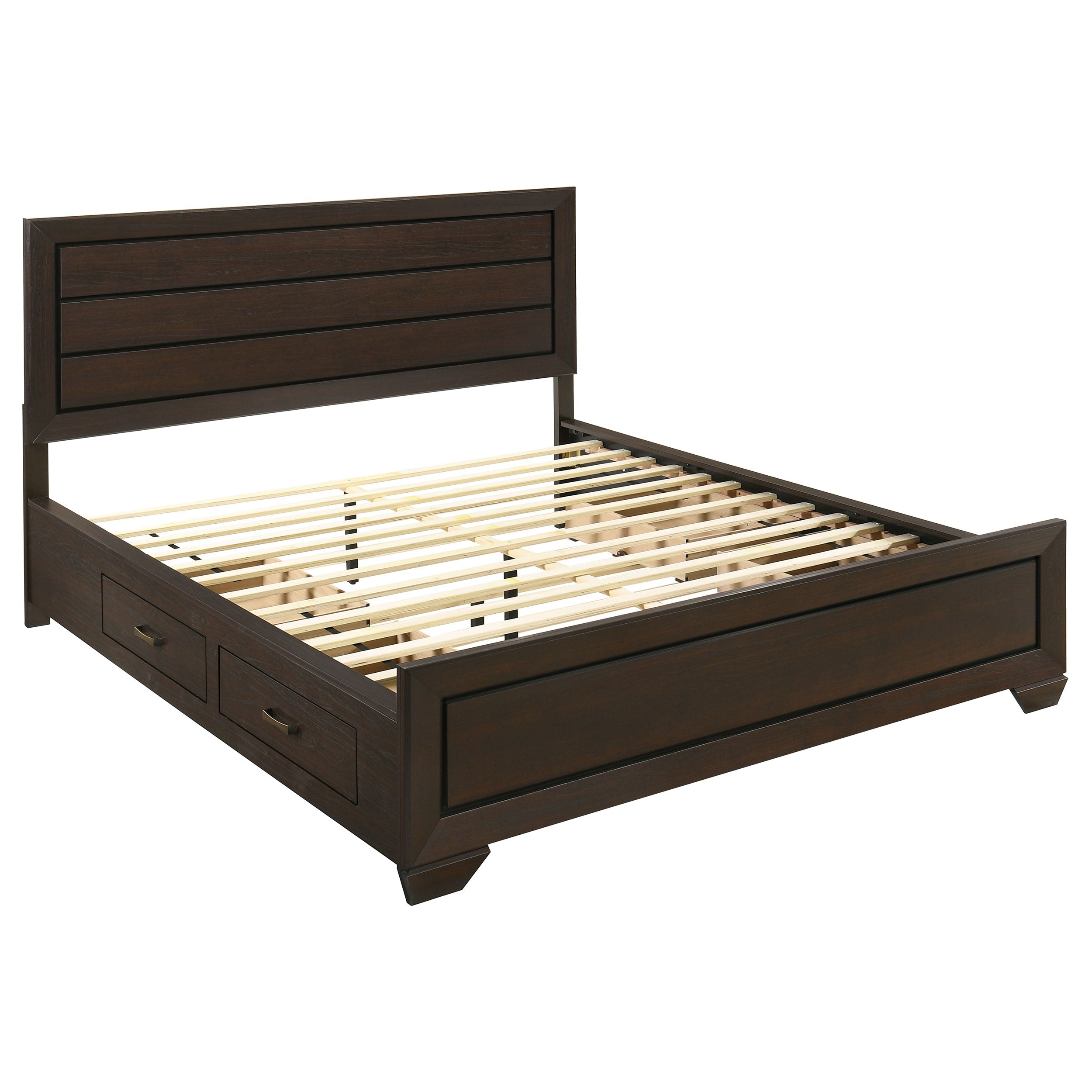 Kauffman California King Bedroom Set Dark Cocoa