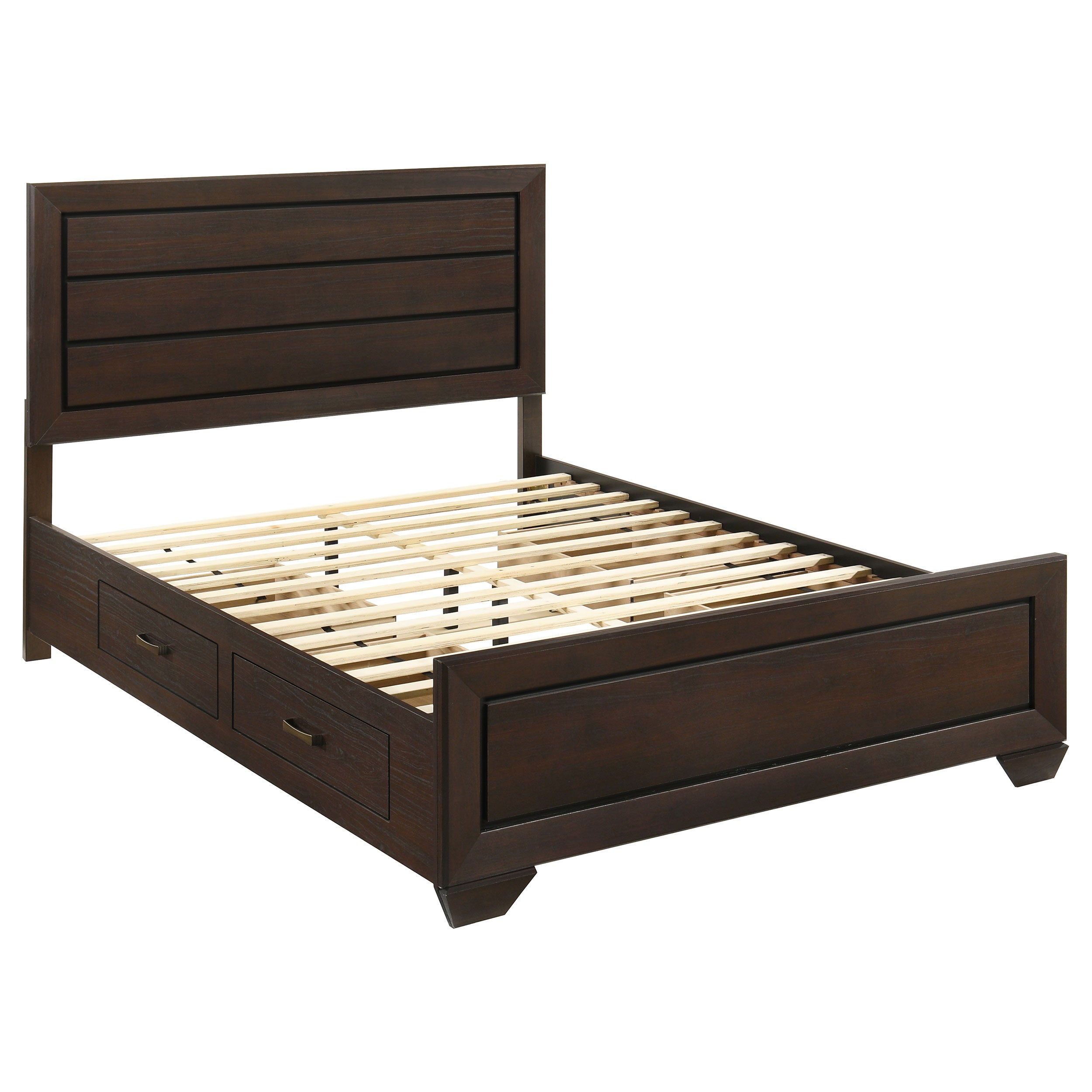 Kauffman California King Bedroom Set Dark Cocoa