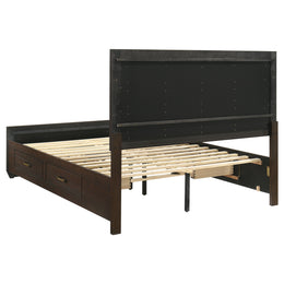Kauffman California King Bedroom Set Dark Cocoa