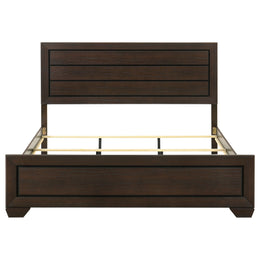 Kauffman Wood California King Panel Bed Dark Cocoa