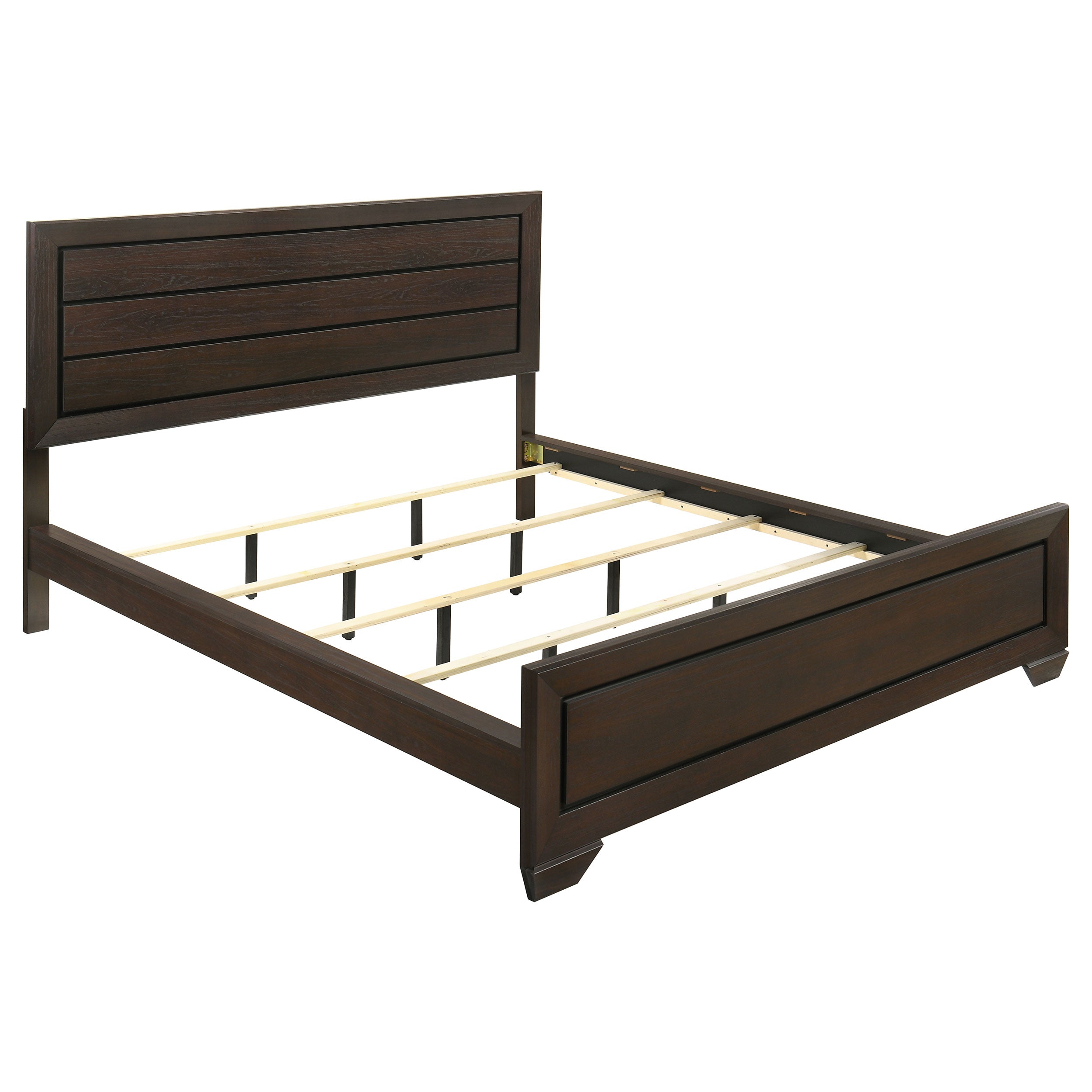 Kauffman California King Bedroom Set Dark Cocoa