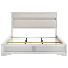 Miranda 51-inch Wood California King Storage Panel Bed Black